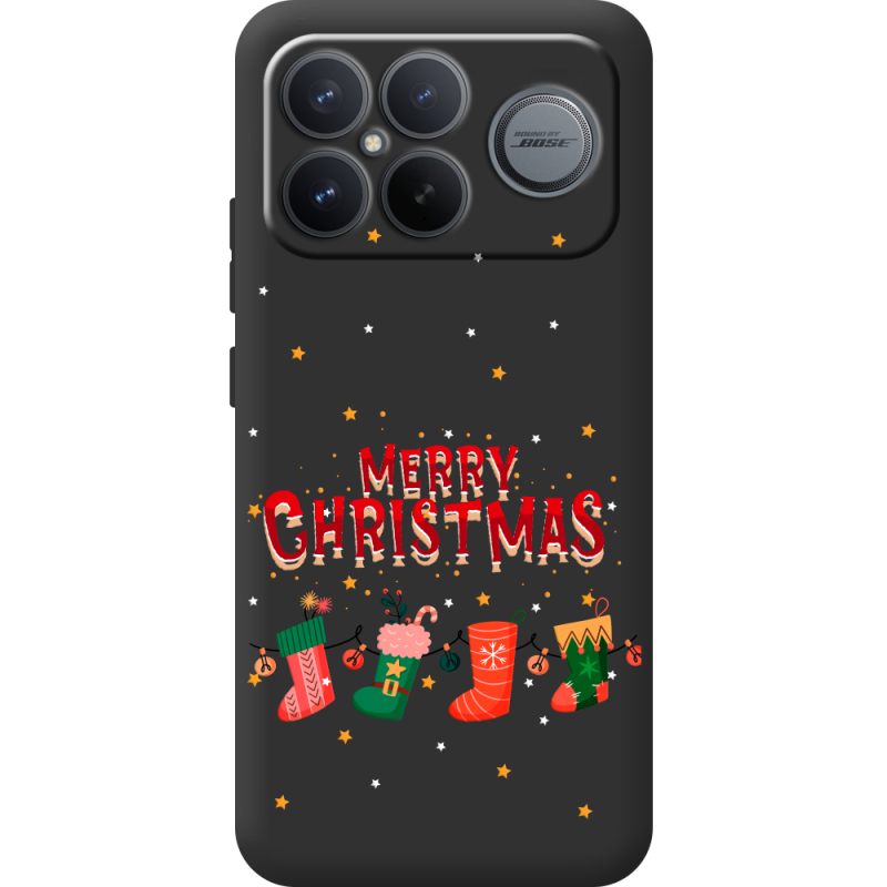 Прозорий чохол BoxFace Poco F8 Ultra Merry Christmas