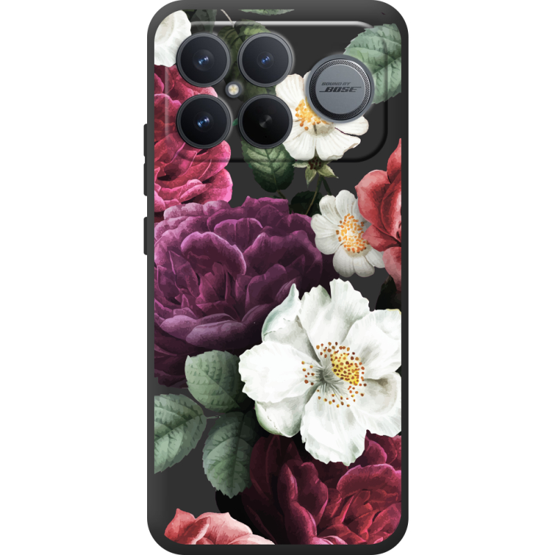 Прозорий чохол BoxFace Poco F8 Ultra Floral Dark Dreams