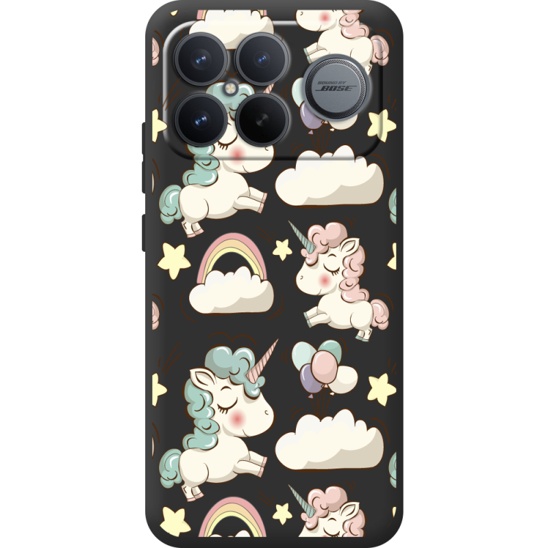 Прозорий чохол BoxFace Poco F8 Ultra Unicorns