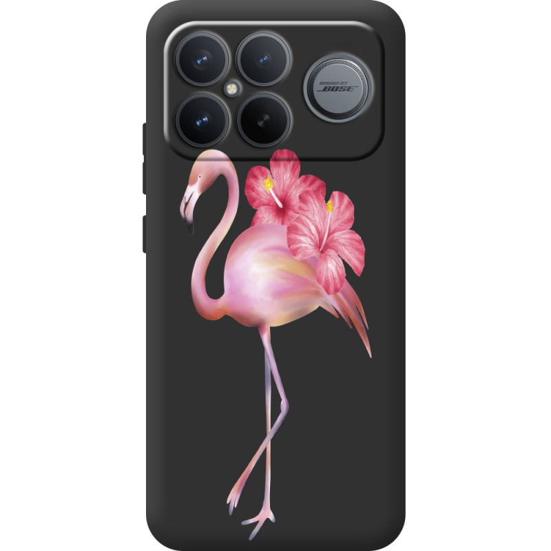 Прозорий чохол BoxFace Poco F8 Ultra Floral Flamingo