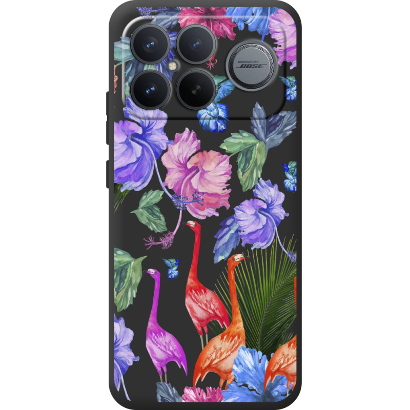 Прозорий чохол BoxFace Poco F8 Ultra Flamingo