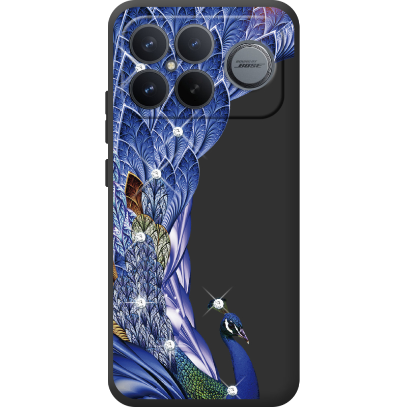 Чохол зі стразами Poco F8 Ultra Peafowl