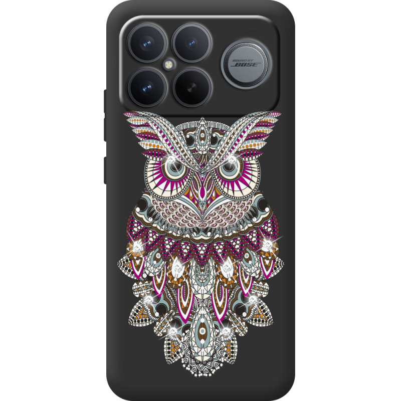 Чохол зі стразами Poco F8 Ultra Owl
