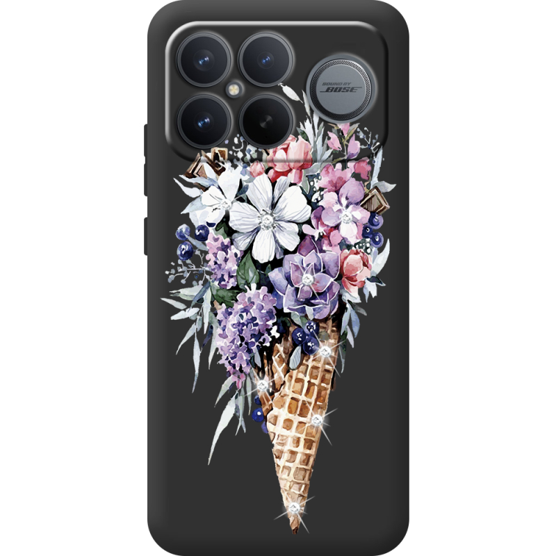 Чохол зі стразами Poco F8 Ultra Ice Cream Flowers