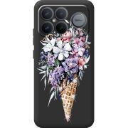 Чохол зі стразами Poco F8 Ultra Ice Cream Flowers