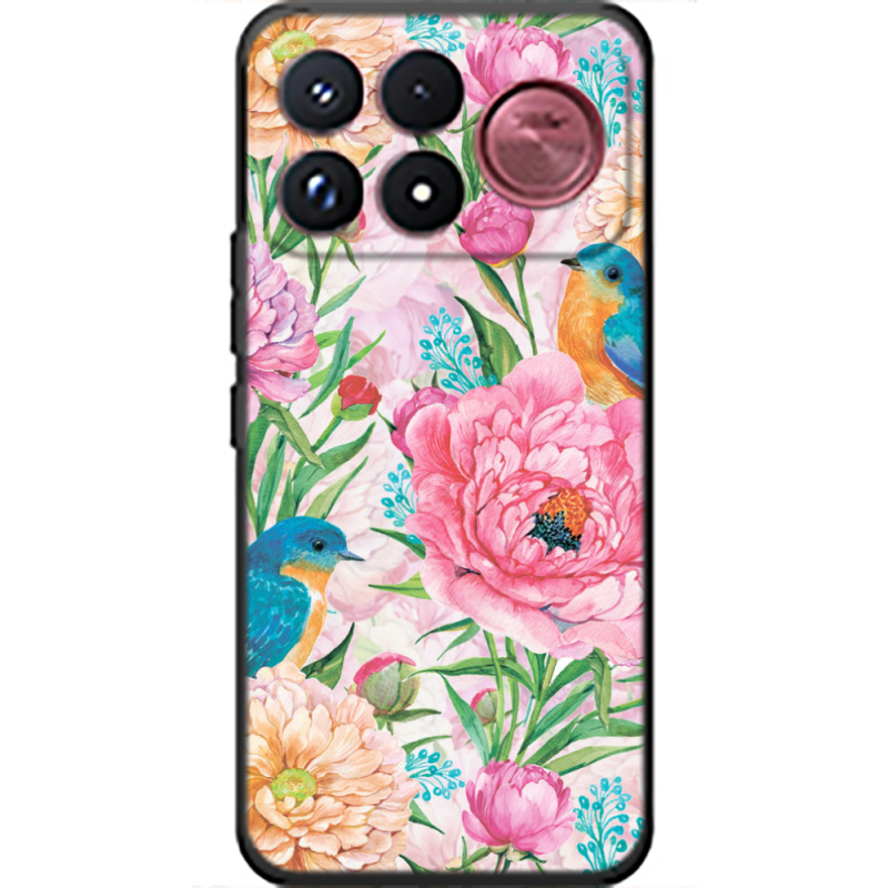 Чохол BoxFace Poco F9 Ultra Birds in Flowers