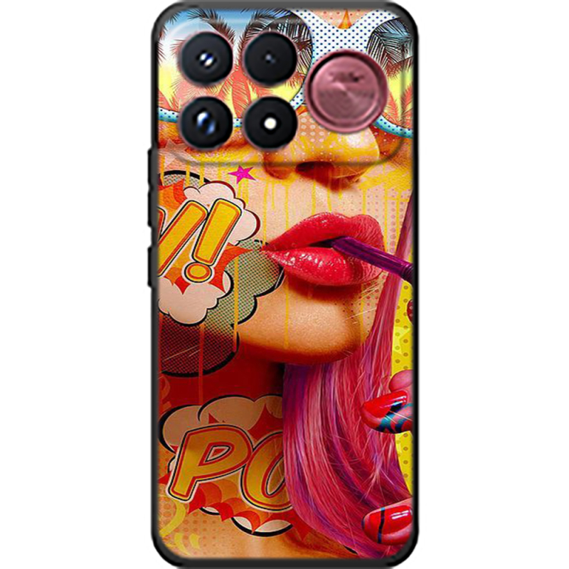 Чохол BoxFace Poco F9 Ultra Yellow Girl Pop Art