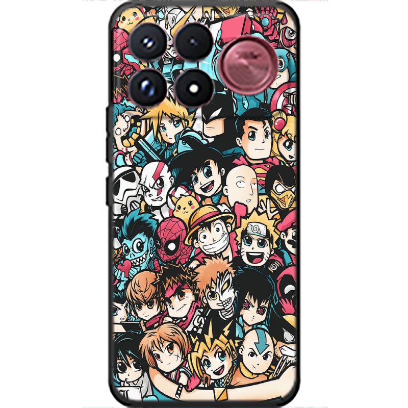 Чохол BoxFace Poco F9 Ultra Anime Stickers