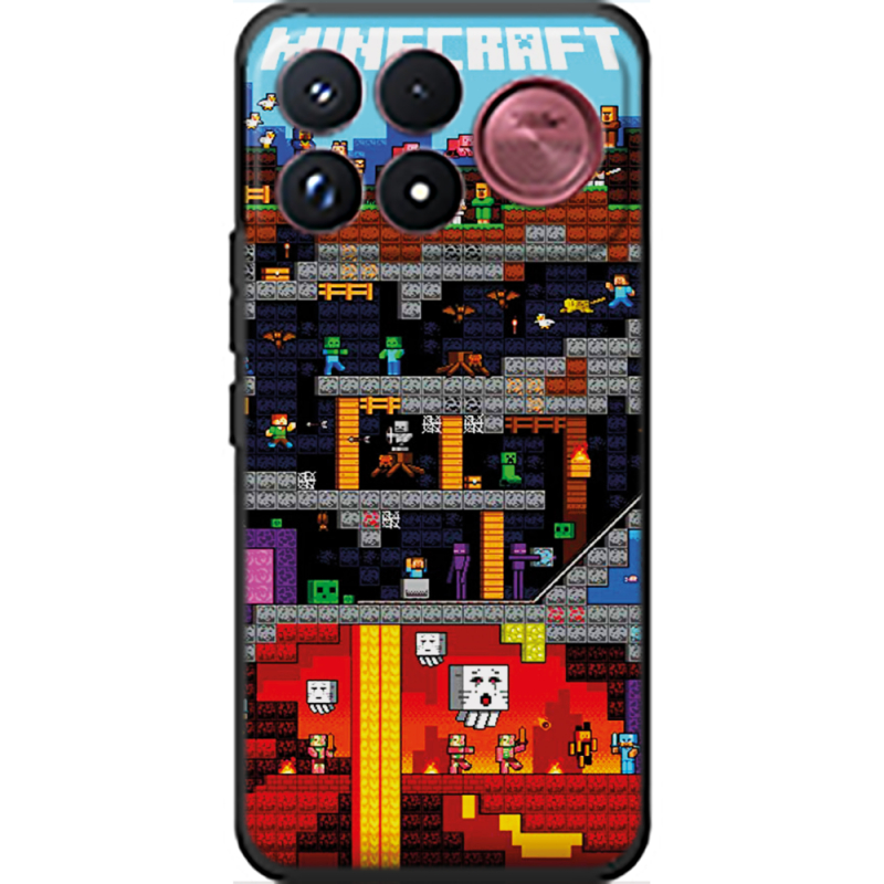 Чохол BoxFace Poco F9 Ultra Minecraft Lode Runner