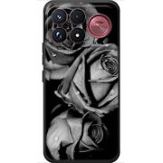 Чохол BoxFace Poco F9 Ultra Black and White Roses