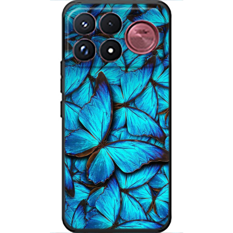 Чохол BoxFace Poco F9 Ultra лазурные бабочки