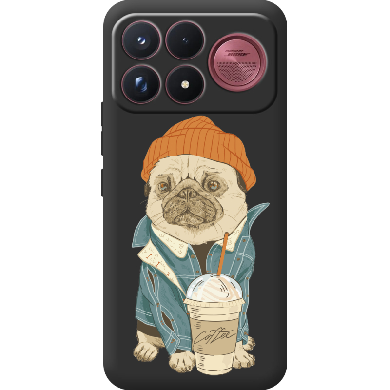 Прозорий чохол BoxFace Poco F9 Ultra Dog Coffeeman