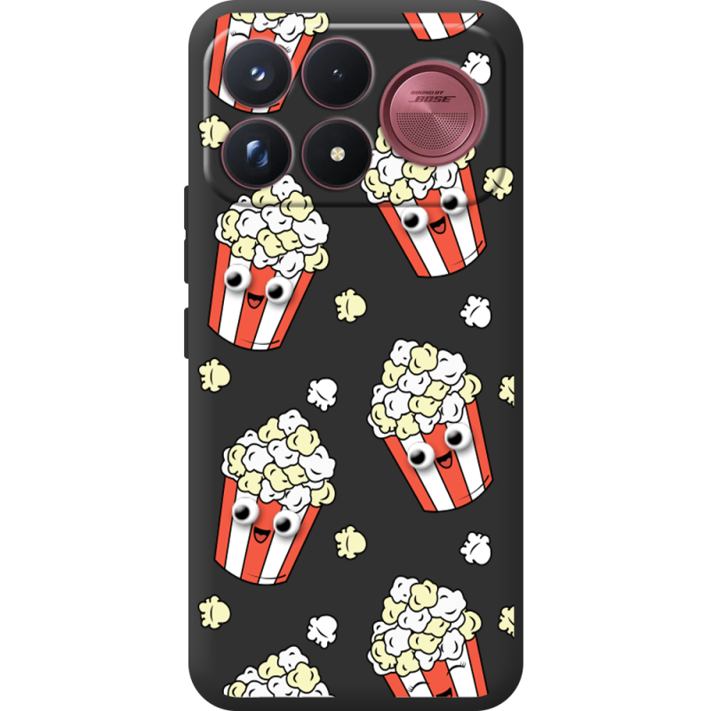 Прозорий чохол BoxFace Poco F9 Ultra с 3D-глазками Popcorn