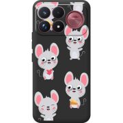Прозорий чохол BoxFace Poco F9 Ultra с 3D-глазками Mouse