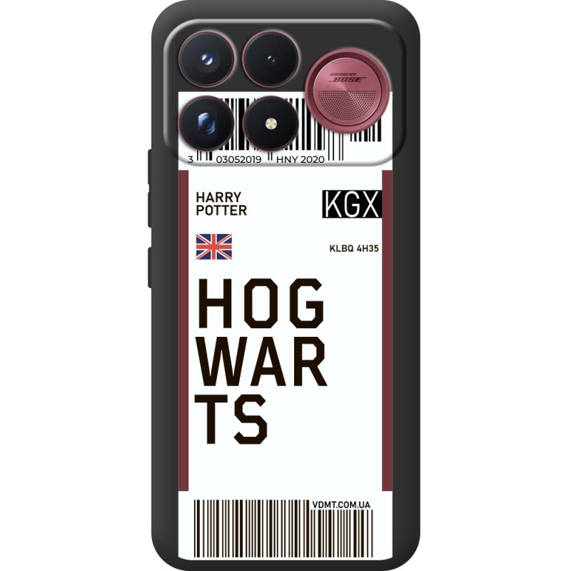 Прозорий чохол BoxFace Poco F9 Ultra Ticket Hogwarts