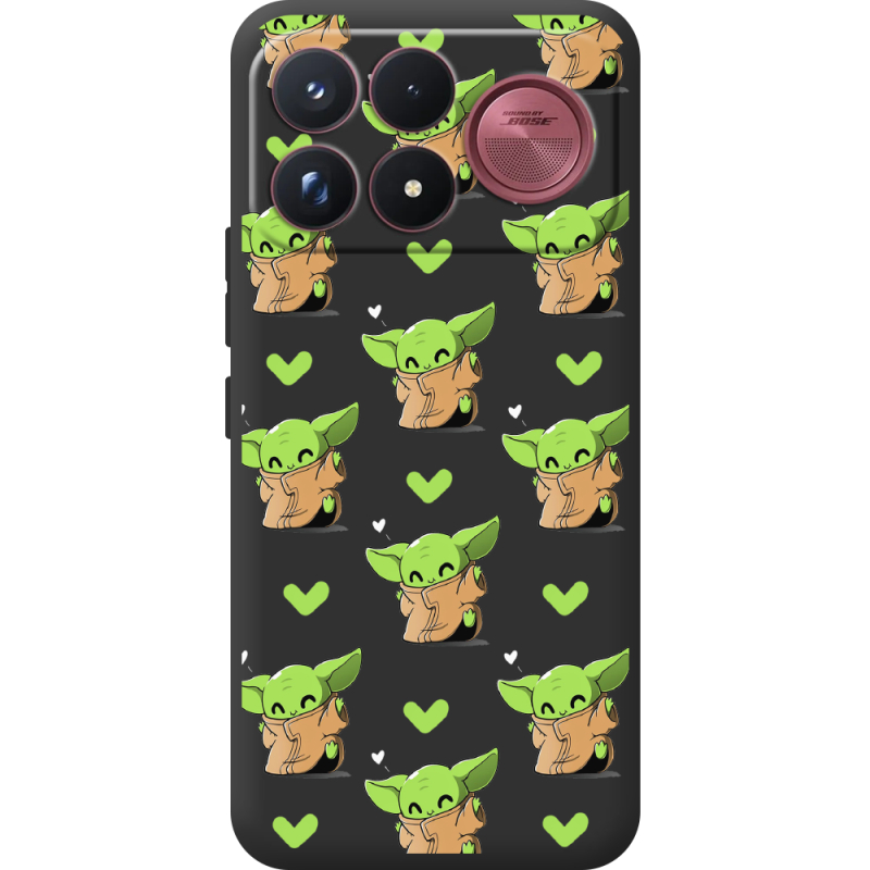 Прозорий чохол BoxFace Poco F9 Ultra Pattern Baby Yoda