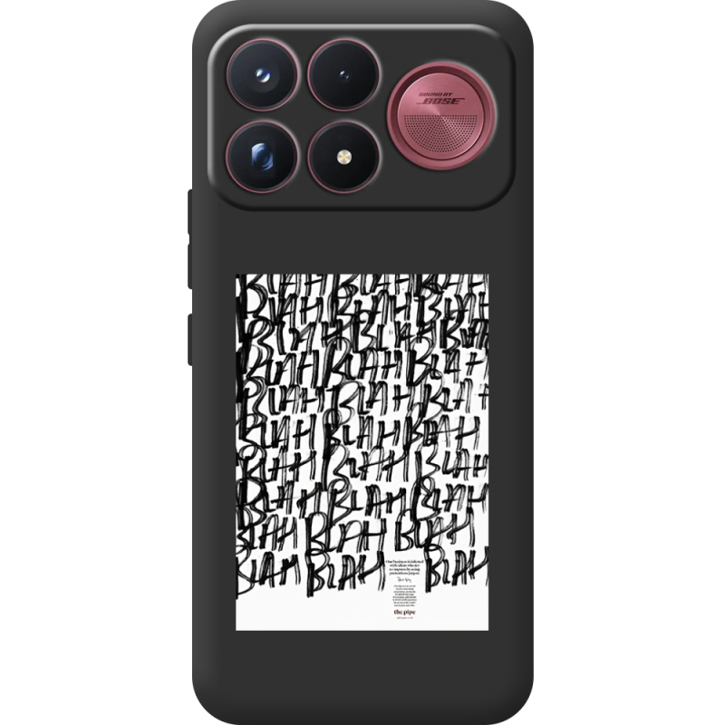 Прозорий чохол BoxFace Poco F9 Ultra Blah Blah