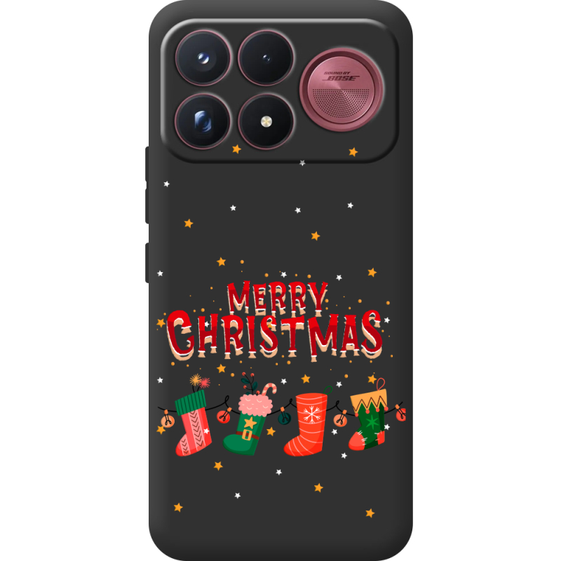 Прозорий чохол BoxFace Poco F9 Ultra Merry Christmas