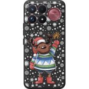 Прозорий чохол BoxFace Poco F9 Ultra Christmas Deer with Snow