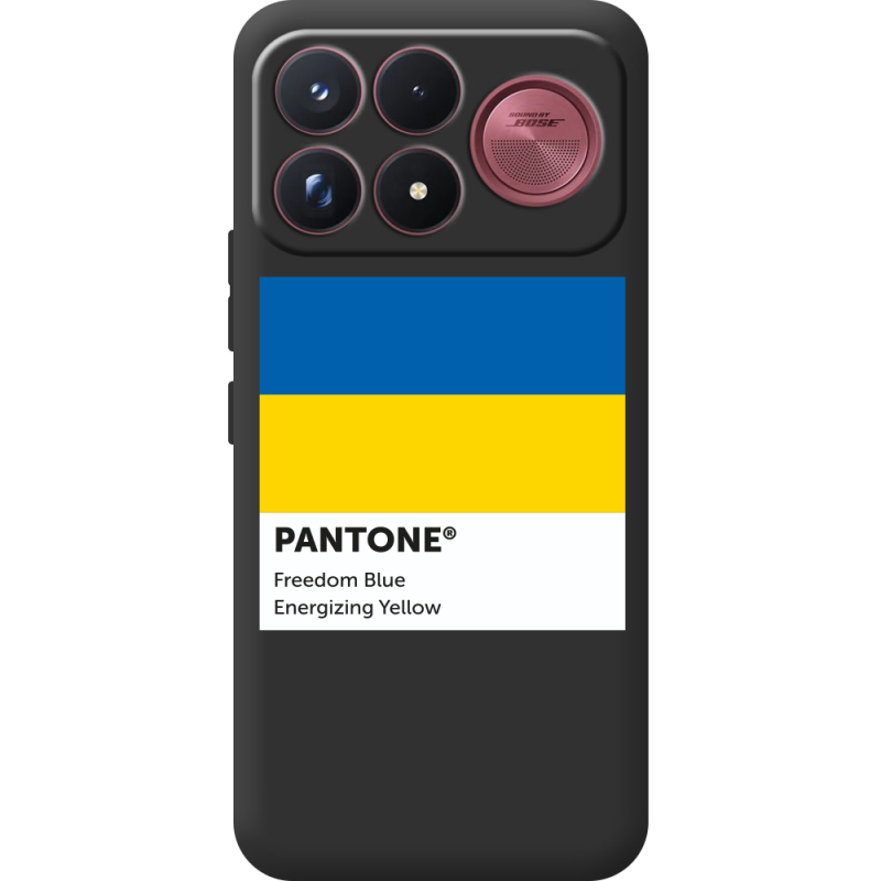 Прозорий чохол BoxFace Poco F9 Ultra Pantone вільний синій