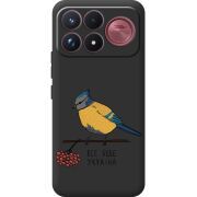 Прозорий чохол BoxFace Poco F9 Ultra Синиця і калина