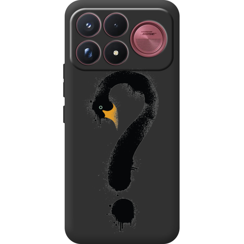 Прозорий чохол BoxFace Poco F9 Ultra Swan question