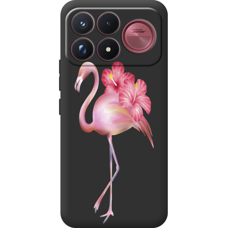 Прозорий чохол BoxFace Poco F9 Ultra Floral Flamingo