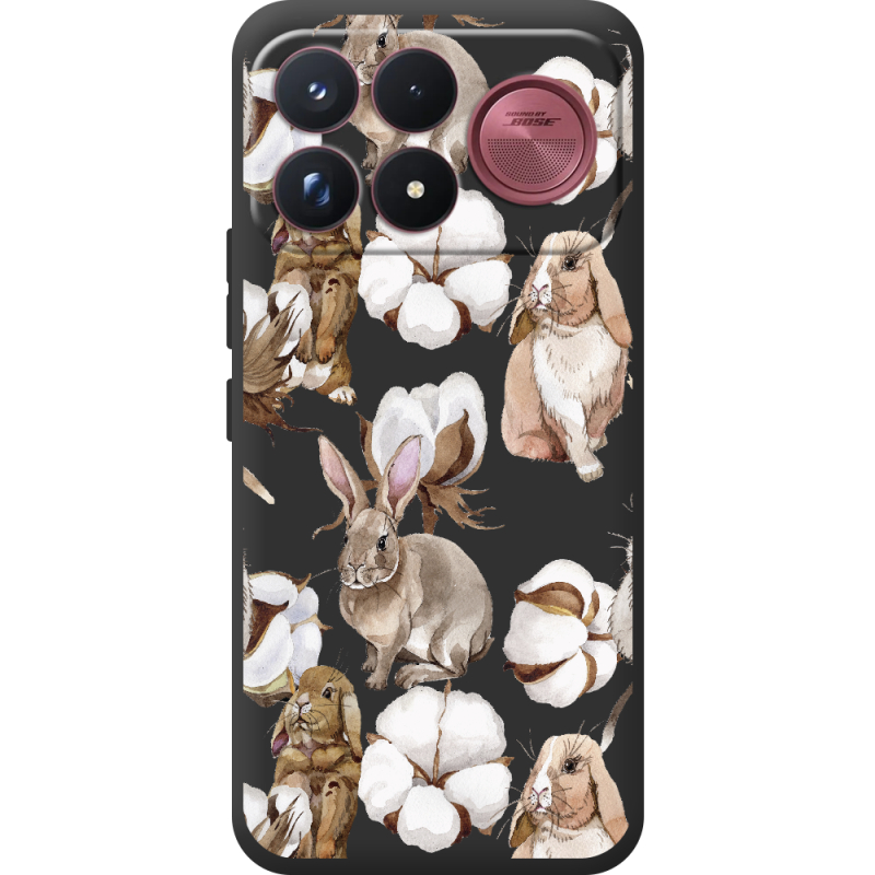 Прозорий чохол BoxFace Poco F9 Ultra Cotton and Rabbits