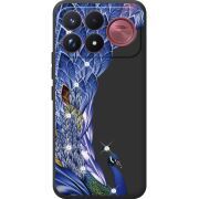 Чохол зі стразами Poco F9 Ultra Peafowl