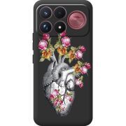 Чохол зі стразами Poco F9 Ultra Heart