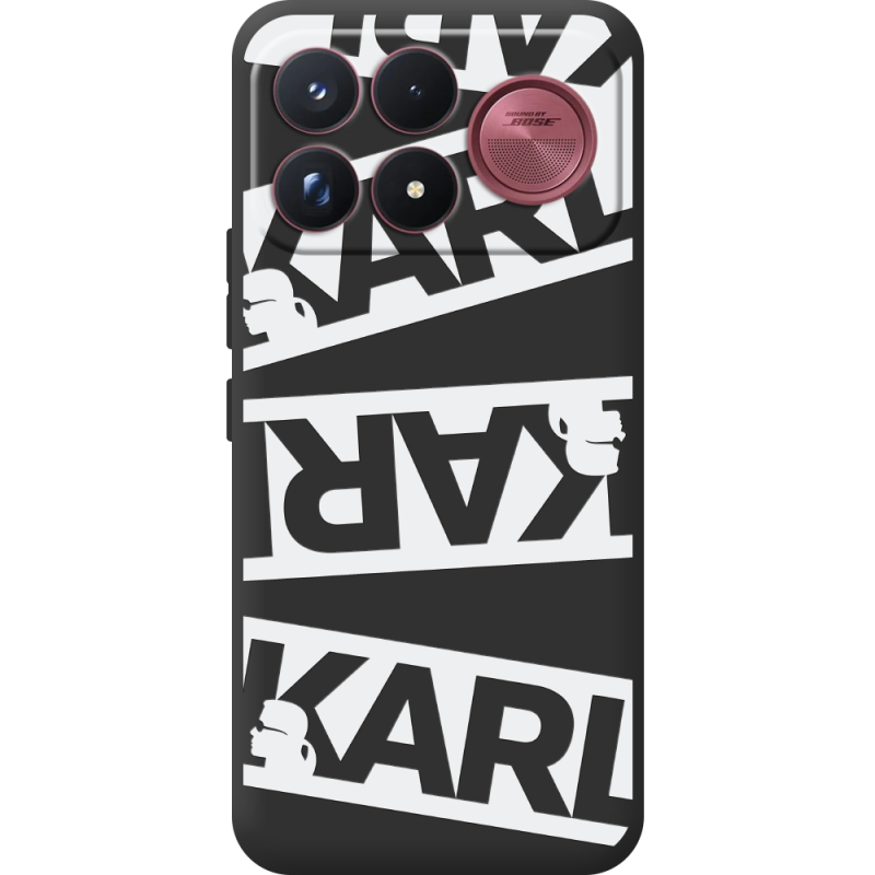 Чорний чохол BoxFace Poco F9 Ultra White Karl