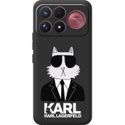 Чорний чохол BoxFace Poco F9 Ultra Cat in Black