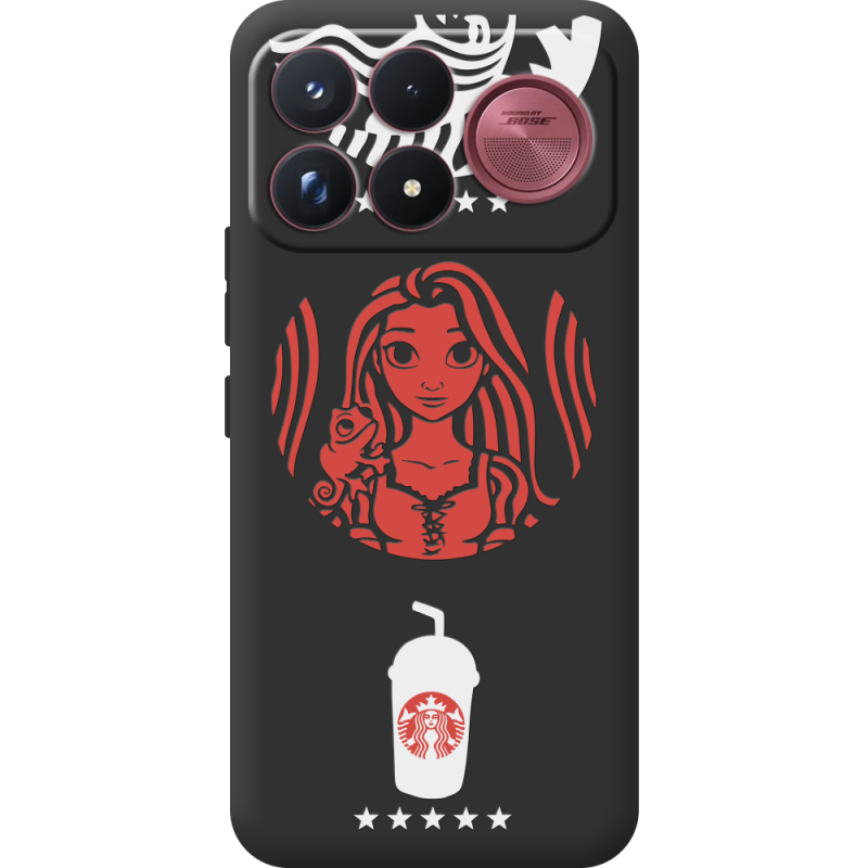 Чорний чохол BoxFace Poco F9 Ultra RedWhite Coffee