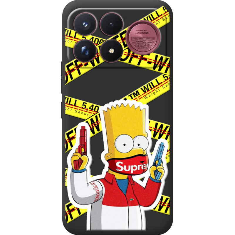 Чорний чохол BoxFace Poco F9 Ultra White Bart