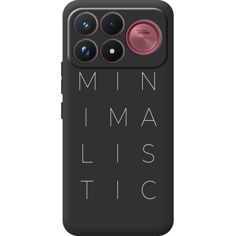 Чорний чохол BoxFace Poco F9 Ultra Minimalistic