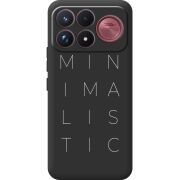 Чорний чохол BoxFace Poco F9 Ultra Minimalistic