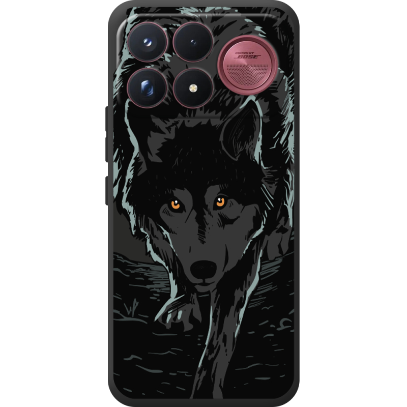 Чорний чохол BoxFace Poco F9 Ultra Wolf