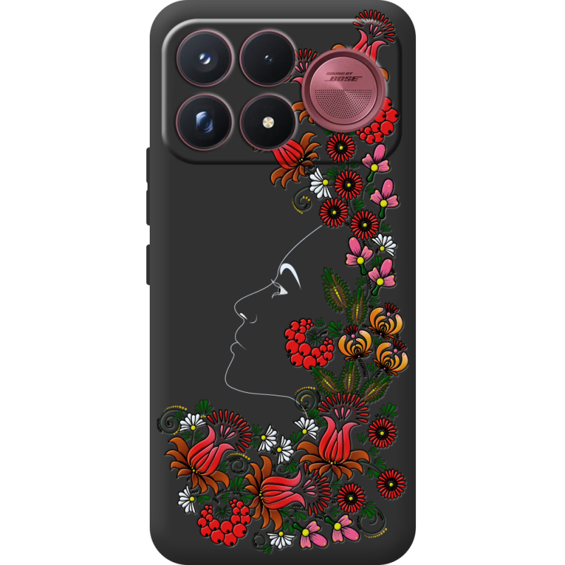 Чорний чохол BoxFace Poco F9 Ultra 3D Ukrainian Muse