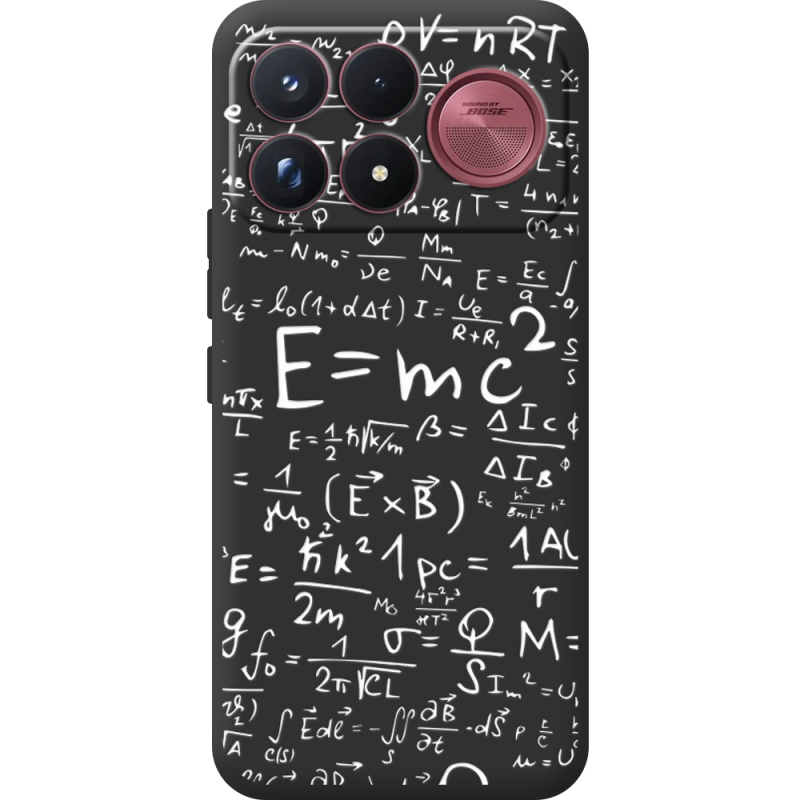 Чорний чохол BoxFace Poco F9 Ultra E=mc2