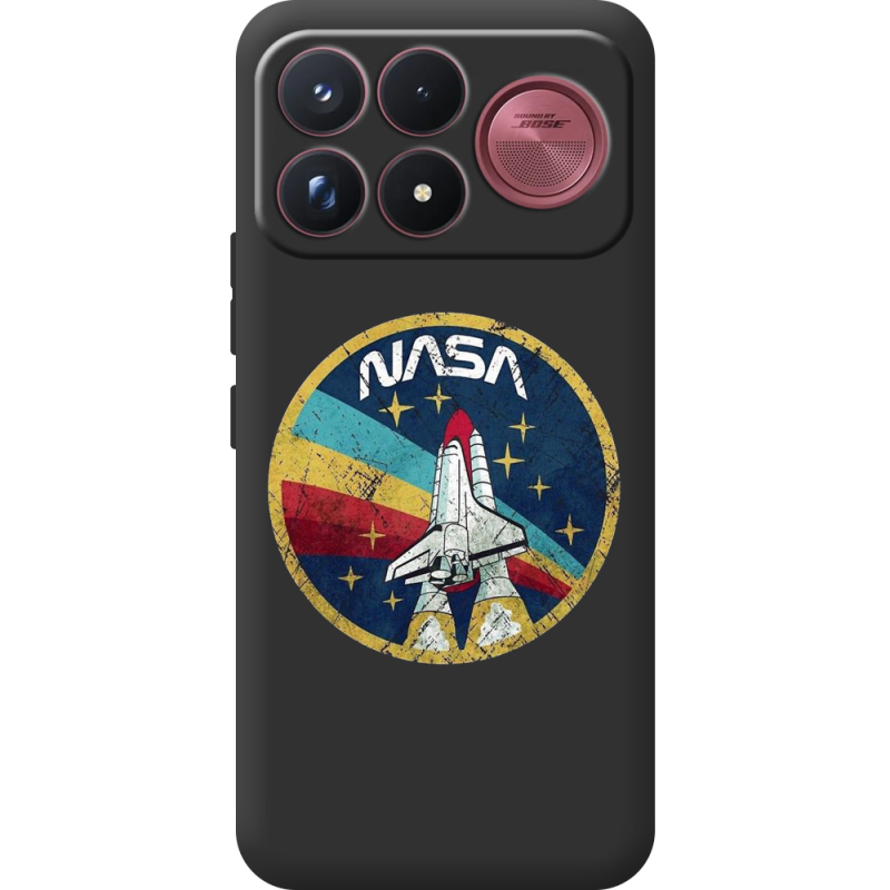 Чорний чохол BoxFace Poco F9 Ultra NASA