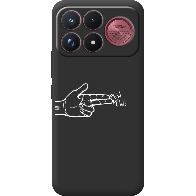 Чорний чохол BoxFace Poco F9 Ultra Pew Pew