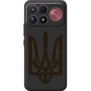 Чорний чохол BoxFace Poco F9 Ultra Ukrainian Trident