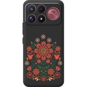 Чорний чохол BoxFace Poco F9 Ultra Ukrainian Ornament