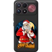 Чорний чохол BoxFace Poco F9 Ultra Cool Santa