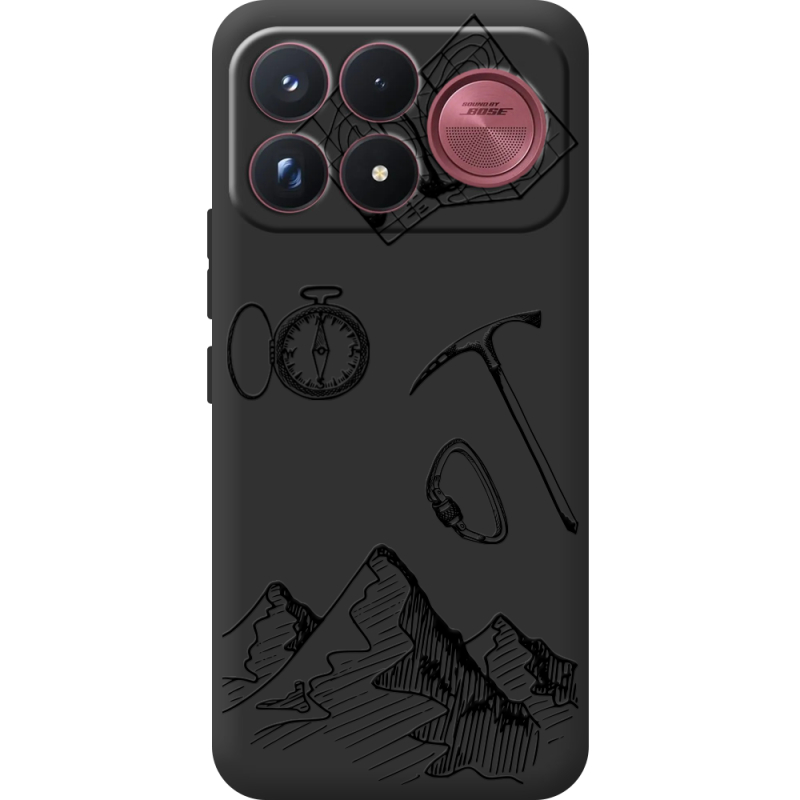 Чорний чохол BoxFace Poco F9 Ultra Mountains
