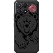 Чорний чохол BoxFace Poco F9 Ultra Grizzly Bear