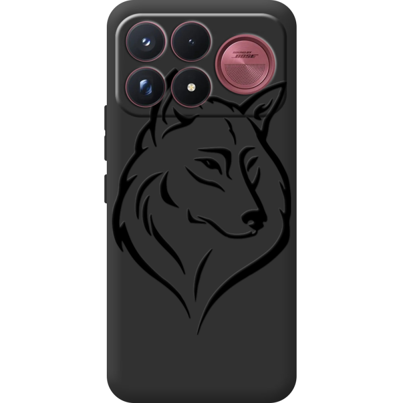Чорний чохол BoxFace Poco F9 Ultra Wolf