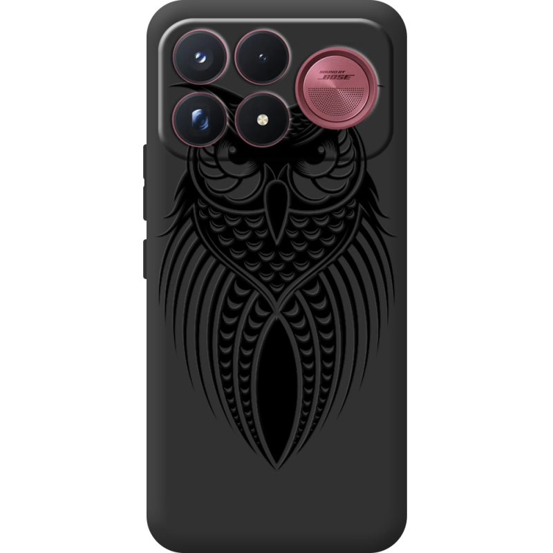 Чорний чохол BoxFace Poco F9 Ultra Owl