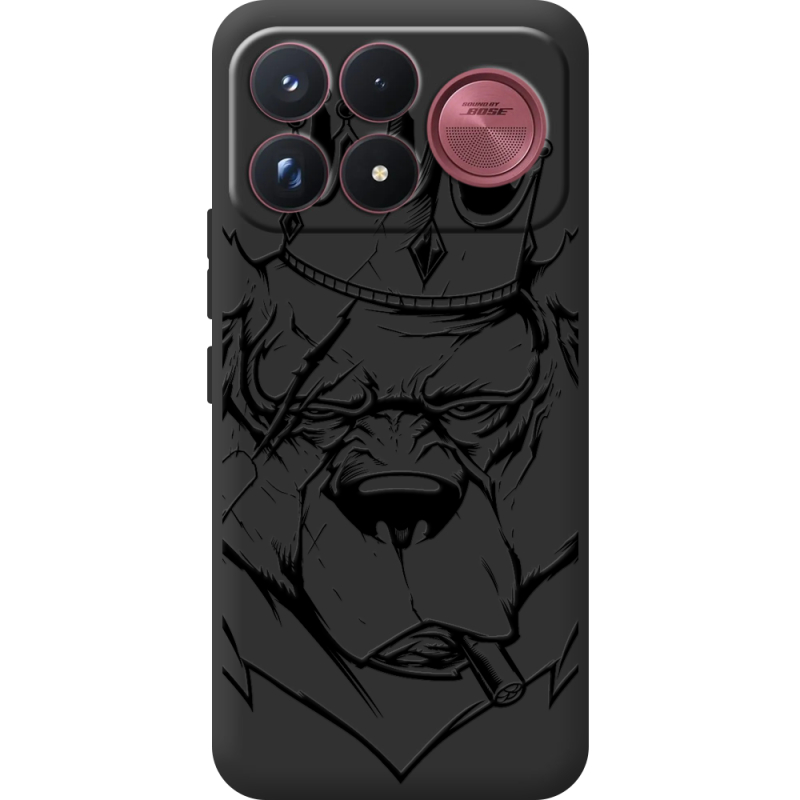 Чорний чохол BoxFace Poco F9 Ultra Bear King