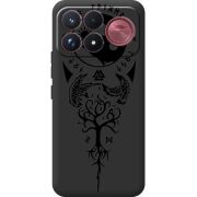 Чорний чохол BoxFace Poco F9 Ultra Hugin and Munin